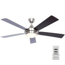 Industrial ceiling fans are hardworking pieces of equipment, usually all steel, that will acquire rust spots over years of use. Fanimation Studio Collection Aire Drop 52 In Brushed Nickel Led Ceiling Fan With Light Remote Control And Light Kit 5 Blade In The Ceiling Fans Department At Lowes Com