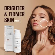 Simon&Tom Smart Genesis Ultimate Brightening & Firming Night Cream  Anti-Aging with Fruit Acids Vitamins A C & E Reduces imperfections and dark  spots 50ml