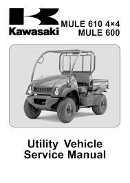 Kawasaki mule 610 4×4 manual online: Calameo 2005 Kawasaki Mule 610 4 4 Mule 600 Service Repair Manual