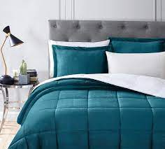 chezmoi collection 3 piece micromink sherpa reversible down alternative comforter set queen teal amazon ca comforter sets comforters queen comforter sets
