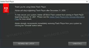 Many of the youtube videos require it since they are encoded in flv format. Adobe Flash Player Notification Reminds You To Uninstall It