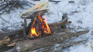 Winter Camping 7 86 Warm Winter Shelter Youtube