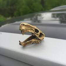 Golden Gorgonopsid Prehistoric Rings For Men