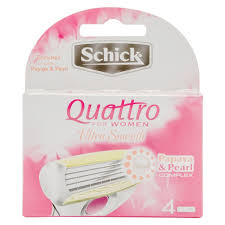 Designed specifically for a woman's body, the curves of the cartridge follow your natural. Schick Quattro For Women Refill 4 Razor Blades Women Pink Shopee Philippines