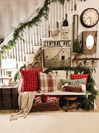 Rustic Christmas Farmhouse Entryway Christmas Home Christmas Entryway Farmhouse Christmas Decor