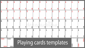 How to make blank playing cards. Playing Cards Template Set Stock Vector Illustration Of Deck 80543704