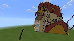 My Minecraft Pixels Art Nala And Simba This Is Me In Minecraft