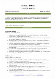 A risk assessment template is a tool used to identify and control risks in the workplace. Credit Risk Analyst Resume Samples Qwikresume