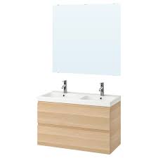 Maybe you would like to learn more about one of these? Godmorgon Odensvik Mobilier Salle De Bain 5 Pieces Effet Chene Blanchi Dalskar Mitigeur Lavabo Ikea