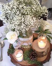 There are many options to choose from for a wedding centerpiece—you can dazzle with a towering floral display or keep it simple with a rustic. Rustic Wedding Centerpiece For A Rustic Meets Romantic Wedding Ideas