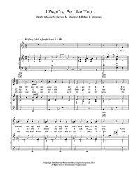 Louis Prima I Wanna Be Like You From The Jungle Book Sheet Music And Printable Pdf Music Notes Sheet Music Jungle Book Louis Prima