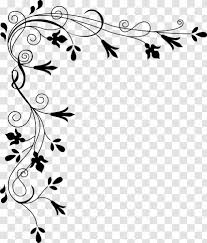 Download borders png free icons and png images. White Flower Clip Art Tree Page Border Transparent Png