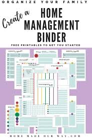 Home Management Binder Get Your Family Organized Home Organization Binders Home Management Binder Life Organization Binder