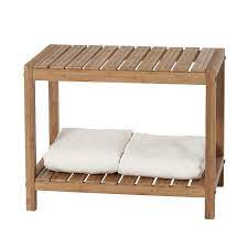 Creative Ware Home Bamboo Spa Bench Shower Bench Creative Bath Corner Shower Bench