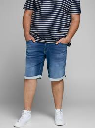 Maybe you would like to learn more about one of these? Rick Icon Indigo Knit Plus Size Denim Shorts Jack Jones