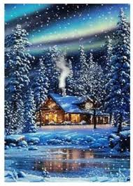 Alle animierten weihnachten grafiken und cliparts sind komplett kostenlos und können direkt verlinkt. Us Seller Snow Country Forest Cabin Scene Diamond Painting Etsy Weihnachtslandschaft Weihnachtsszenen Weihnachten Gif