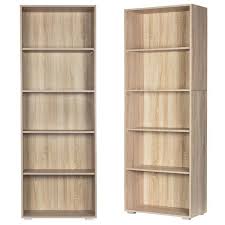 Il est également possible de choisir des portes rentrantes, qui se refermeront complètement dans le corps du meuble. Etagere Bibliotheque Chene 190 Cm Meuble De Rangement Vela 5 Compartiments Cdiscount Maison