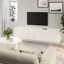Besta Tv Bank Mit Turen Weiss Selsviken Hochglanz Weiss Ikea Schweiz In 2020 Ikea Living Room Living Room Tv Unit Tv Bench