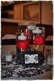 White Red And Black Wedding Centerpieces Red Wedding Wedding Centerpieces Red Centerpieces