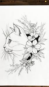 Pin By Kris Nelson On Alzi Cat Tattoo Designs Cat Tattoo Art Sketches