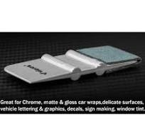 Vinyl Wrap Felt Soft Squeegee; Green Suede; 1-Inch