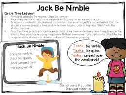 Jun 12, 2021 · our children sang the nursery rhyme, jack be nimble, jack be quick, but satan entered american schools and set jack on a burning candlestick because fire is the devil's only friend. Jack Be Nimble Nursery Rhyme By Play To Learn Preschool Tpt