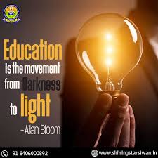 Education Is The Movement From Darkness To Light Allan Bloom Light In The Dark Light Bloom