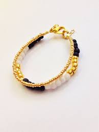 Black And White Bracelet Baby Gold Black White Duo Baby Bracelet Girl Baby Bracelet Newborn Bracelet Mommy And Me Toddler Bracelet M Baby Bracelet Toddler Bracelet Beaded Bracelets