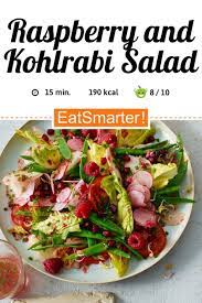 Raspberry And Kohlrabi Salad Recipe Delicious Healthy Recipes Kohlrabi Summer Salads