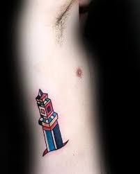 Here, we can see that the man displays the names of his two children. 40 Small Colorful Tattoos For Men Vivid Ink Design Ideas