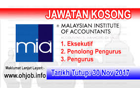 Jawatan kosong terkini di koperasi permodalan melayu negeri johor bhd november 2017. Jawatan Kosong Mia Institut Akauntan Malaysia 30 November 2017 Jawatan Kosong Kerajaan Swasta Terkini Malaysia 2021 2022