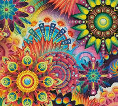 Abstract and ornamental patterns to cross stitch counted cross stitch pattern to download, with abstract and ornamental themes. Colourful Abstract Crop 2 Cross Stitch Pattern By Tereena Clarke Crosstitch Com
