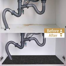 Waterproof shelf liner for under kitchen sink. Buy Under The Sink Mat 36 X 30 Premium Shelf Liner Cabinet Mat Absorbent Waterproof Protects Cabinets Kitchen Tray Drip Cabinet Liner 30 36 Online In Turkey B08164zvr8