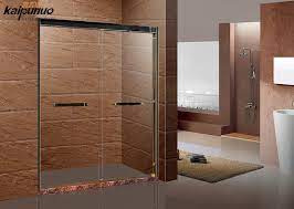 Discount frameless sliding glass shower door cost double sliding shower doors shower square sliding doors discount square dual sliding glass shower doors(kt8012) size: China Tempered Glass Shower Enclosures Manufacturers Factory