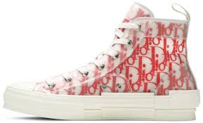 Nwt dior homme b27 high top sneaker eur size 44 us 11 white smooth calfskin b23. Dior B23 High Dior Oblique White Red Dior 3sh118ynt H360 Goat