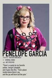 Why did the hacker penelope garcia (kirsten vangsness) survived a lot since stepping foot inside the criminal minds. Penelope Garcia Polaroid Poster By Me Criminal Minds Penelope Garcia Criminal Minds Cast