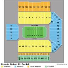 Accurate Memorial Stadium Norman Ok Seating Chart St Louis