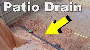 How To Install A Patio Drain Patio Drainage Ideas Drainage Solutions Backyard Drainage