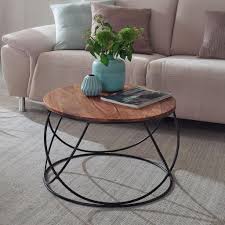 Da es sich um handarbeit und um ein naturprodukt handelt kann es zu. Finebuy Couchtisch Sheesham Massivholz Metall Real De