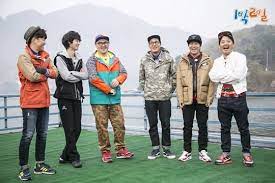 입수 (going in the water), 복불복 (bokbulbok), 조업 (work), 야외취침 (sleeping outdoors), 낙오. 1 Night 2 Days Broadcasts The Late Kim Joo Hyuk Special Edition Hancinema