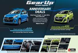 This stunning logo design was created by yolandi. Perodua Gearup Anniversary Deals For Myvi And Axia Paultan Org