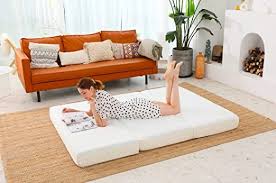 Daily Delight 6 Inch Gel Infused Memory Foam Tri Fold Mattress Twin Extra Long Twin Mattress Living Room Entertainment Center Bedding Stores