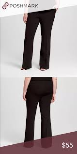 victoria beckham black twill wide leg pants nwt new with