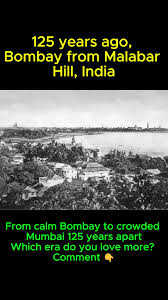 View from Malabar Hill in the 1900s ...