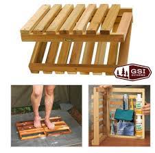 I Love The Design Of This Shower Deck It Keeps You Off The Ground And Also Holds Shampoo Bottles Etc Camping Toilet Camping Shower Tent Camping