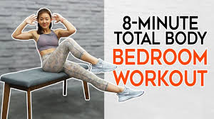 Animals wall sticker kids bedroom play room game room decor wall decal. 8 Minute Total Body Bedroom Workout No Weights No Jumping Joanna Soh Youtube
