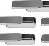 Nakpunar Pack of 5 Empty Slide Top Tin Containers 0.25 oz for Lip Balms,  Pills, GEO Survival, Crafts