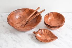 Salad Bowl Wood Salad Plates Lettuce Bowl Salad Bowl Set Salad Dish Set Wooden Dish Wooden Decor Rustic Home Decor Rustic Table Decor Salad Bowls Set Salad Bowls Bowl Set