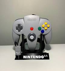 Nintendo 64 N64 Controller Display Stand 3d Printed Etsy In 2020 3d Printing Display Stand Retro Games Room