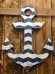 Shop with confidence and showcase your passion for anchor decor with fast and free shipping on orders. Wooden Anchor With Chevron Design Anchor Decor Anchor Wall Decor Anchor Home Decor
